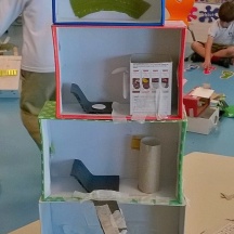 House in the classroom - project in Y1 class during school schedule